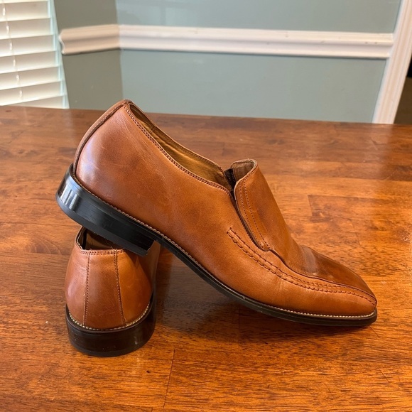Stacy Adams Men\'s Hillman loafer Tan Leather Loafers size 10.5